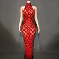 Festival Shiny Rhinestones Party Dress Birthday Luxury Costume Fancy Brilliant Dancer Wedding Impressive Evening Dress