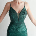Women Strap Party Maxi Dress Sexy V Neck Evening Dress Celebrity Purple Sequin Dress Long Prom Formal Occasion  Dress