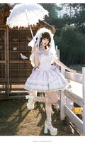 Olivegirl Lolita Style Sweet Ballet Cute Girl Lady Dress Fairy Heavy Industry Lace Birthday Party Princess Dress Jsk for Women