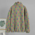 Fleece Printing Sweatshirt Women's Half-Zip Sweatshirt Fleece Loose Turtleneck pullover Female Winter Leisure Sweatshirt