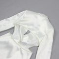 Elegant Beaded pearls blazer pants set Suits women flower white slim blazer +Sexy Mesh See Through sequin Trousers two-piece set