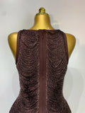 Women Sexy O Neck Sleeveless Gradient Tassel Mini Bodycon Bandage Dress Celebrity Elegant Evening Club Party Cocktail Dress