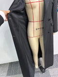 Fashion Women OL Work Double Breasted Notched Long Sleeve Maxi Dress Spring Sexy Night Elegant Party Street Long Dresses