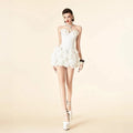 Women's Red Corsage Tube Top + Bud Skirt Set Glam Luxury Fashion Hot Party Evening Performance Dress Robe Femme Chic Et Élégante