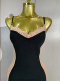 Elegant Celebrity Evening Club Party Prom Luxury Birthday Dress Woman Sexy Lace Patchwork Sleeveless Bodycon Long Bandage Dress