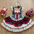 Olivegirl Lolita Dress Kawaii Sweet Bow Ruffled Slim Sleeveless Mini Princess Dresses Elegant Bow Flower Dresses Women Y2K JSK