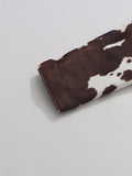 Cow Print Short Slimming Coat for Women Lapel Long Sleeve Patchwork Single Breasted Street Jacket Female Autumn New