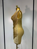 Women Sexy Sleeveless Tassel Bodycon Bandage Dress 2026 Celebrity Elegant Evening Party Luxury Birthday Cocktail Prom Dress
