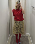 Fashion Snake Pattern Straight Skirt For Women High Waist Slim Long Skirt Ins Hot Streetwear Female Skirt Summer New 2026
