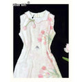 Olive Girl Romantic Qipao for Ren Faire 2026 Garden Wedding Fairycore Photoshoot Everyday Wear S-XXL XS-3XL Plus Size Romantic Cottagecore Garden Party Editorial Not Costume Qipao Cheongsam Chinese Dress Chinese Heritage Fashion Women