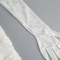 Red White Women Long Sleeve Sexy Lace Draped Bodycon Mini Dress Gloves Nightclub Party Celebrate Birthday Dress