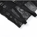Black Satin Lace Cutout Mini Dress Camisole Deep V Corset Buckle Bodycon Gown 2026 Summer New Nightclub Dating Party Streetwear