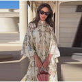 Vintage Women's Printed Long Dresses Loose O-neck Flared Half Sleeve Big Hem Wide Female Dresses 2026 Summer Lady Elegant Robes