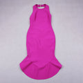 New Women Sexy Black Backless Ruffles Rayon Bandage Dress Elegant Club Party Dress Vestidos