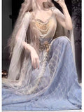 Exotic Charm The Western Princess Han Elements Goddess JSK Skirt Suit Dunhuang Flying Apsaras Hanfu Female Women Cos Cosplay