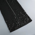Sexy Strapless Sequin Mesh See Through Long Dress with Gloves Women Perspective Design Slim Dresses Evening Party Gowns