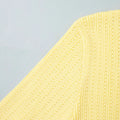 Short Sleeve Knitted Long Dress Female Slim Hollow Retro Elegant Sweater Dress 2025 Summer New High Waist Women‘s Dress