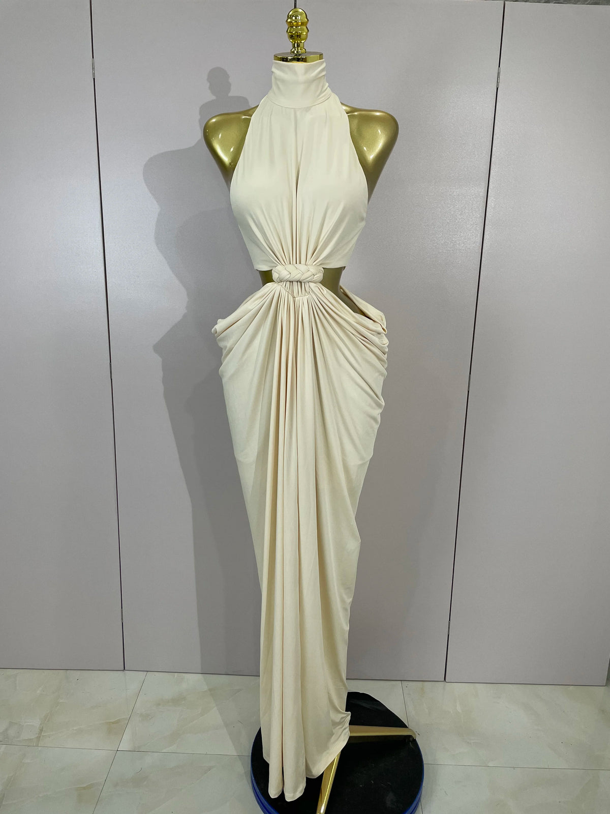 Elegant Wedding Guest Dress Luxury Birthday Evening Party Celebrity Women Sleeveless Sexy Cut Out Maxi Long Bodycon Dresses