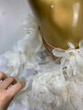 Elegant Flower Sexy Top Skirt Two Pieces Set 2025 Women Evening Party Prom Celebrate Birthday Nightclub Dress Stage Outfit