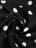 Fashion Polka Dot Dress Vintage High Waist Sleeveless Backless Neck Lace-up Dress Sexy Party Luxury Women Dresses Y2k