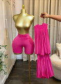 Women Dress Sleeveless Halter Ruched Ball Gown Mini Dress with Shorts 2026 Beach Party Elegant Holiday Birthday Outfits