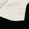 White Off-Shoulder Cardigan Women's Fashion Lace-Up Backless Sexy Shirt Top Elegant Luxury Party Chic Slim Female Top