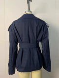 Chic Lace Up Women Jackets Lapel Collar Long Sleeve Loose Jacket for Street Stroll Casual Gathering Wear Fashion