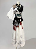 Original Nuo National Style Chinese Style Genderless Hanfu Han Elements Womens Fashion Tops Pants Suit