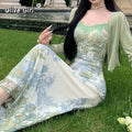 Olive Girl Romantic Dress for Garden Wedding 2026 Fairycore Photoshoot Everyday Wear S-XXL XS-3XL Plus Size Romantic Cottagecore Garden Party Editorial Not Costume Dress Chinese Heritage Fashion Women