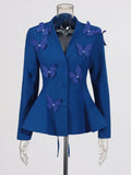 Elegant Blazer Pleated Skirt Sets Women Bow Single Breasted Back Lace Up Jacket Coats Mini Skirts Two Piece Set 2026 Lady