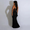 Women Sequins Long Dresses Spaghetti Strap Sexy Celebrity Party Maxi Evening Dress Birthday Luxury Vestidos