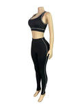 Casual 3 Piece Set Women Tracksuit Elastic Vest+Zip Jacket+Leggings Matching Street Sporty Fitness Street Shapewear