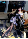 Olivegirl Sweet Lace Dress Lolita Purple Cute Girl Spring High-end Women Summer Birthday Party Elegant Princess Lolita Dresses