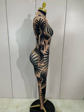 Costume Sparkly Diamond Women Sexy Mesh Jumpsuit Nightclub Bar Party Show Gogo Dancer Clothing Drag Queen Outfit