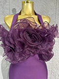 Opulent Lavender Bandage Dress Women Party Dress Bodycon Elegant Sexy Evening Birthday Club Outfits Cocktail Party