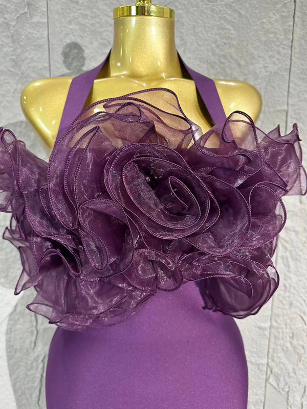 Opulent Lavender Bandage Dress Women Party Dress Bodycon Elegant Sexy Evening Birthday Club Outfits Cocktail Party