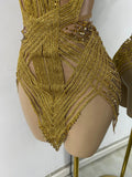Women Sexy Sprakly Strapless Mesh See Through Mini Birthday Dress Evening Party Nightclub Performance Costume Stage Wear