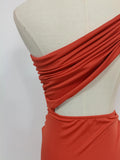 Solid Spliced Lace Up Slimming Dresses for Women Strapless Sleeveless High Waist Temperament Dress Female