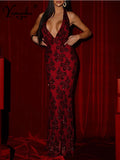 Sexy backless long party dresses for woman summer sequin club birthday dress women elegant cocktail evening prom dresses vestido