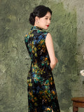 Velvet Cheongsam Temperament High-end Women's New Chinese Style Improved Autumn Old Shanghai Retro Qipao New Chinese Style Dress