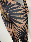 Sexy Long Sleeves Print Rhinestone Jumpsuits Drag Queen Show Stage Performance Costume Women Evening Party Nightclub Rompers