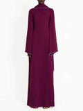 Evening Dresses Long Sleeves O Neck Slim Maxi 2026 Women Dinner Party Gowns With Shawl Pearls Elegant Wedding Robes Lady
