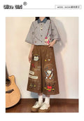 Olive Girl Brown Romantic Streetwear Fairycore 2026 Everyday Wear S-XXL XS-3XL Plus Size Romantic Cottagecore Not Costume Streetwear Chinese Heritage Fashion Women