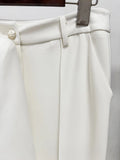 2026 Diamond Metal Ring Lace-Up Blazer+Horn Pants Suit Sets For Women Solid Slim Formal Female Pantsuit Conjunto Feminino