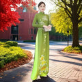 Olive Girl Green Flowing Sleeve Qipao for Ren Faire 2026 Garden Wedding Fairycore Photoshoot Everyday Wear M-XXXL XS-3XL Plus Size Flowing Sleeve Romantic Garden Party Editorial Not Costume Qipao Cheongsam Chinese Dress Chinese Heritage Fashion Women