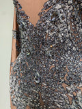 Sparkly Rhinestones Jumpsuit Fashion Sexy Stretch Dance Costume Nightclub Bodysuit Birthday Outfit Evening Party Leggings