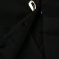 Black Luxurious Coat for Women V Neck Long Sleeve Patchwork Buttons Tunic Cape Style Short Jacket Female Autumn New