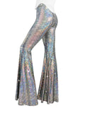 Wmstar Pants Women Wholesale Lightweight Snake Skin Wide Leg High Waisted Elasticated Plus Size Sexy Flared Height Enhancement