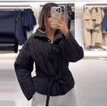 Upgraded Thick Wrap Front Tie Padded Jacket Kimono Style Collar Long Sleeve Loose Warm Daily Women Coat 2026 Winter Cotton Coats
