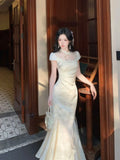 Olive Girl Red Embroidered Qipao for Ren Faire 2026 Garden Wedding Fairycore Photoshoot Everyday Wear S-XXL XS-3XL Plus Size Hand Embroidered Dramatic Silhouette Romantic Garden Party Editorial Not Costume Chinese Heritage Fashion Women